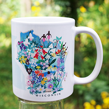 mug wi wildflowers